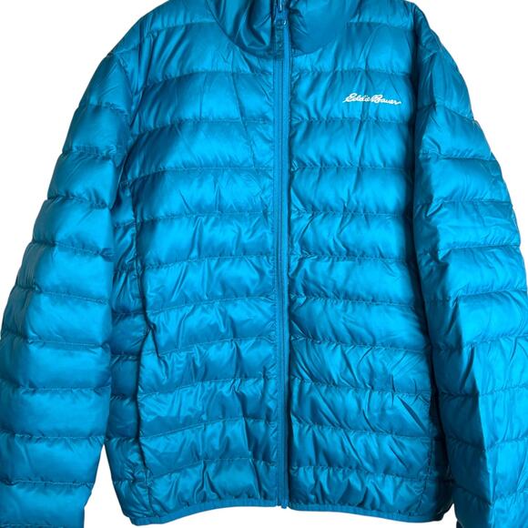 Eddie Bauer Kids Down Puffer Jacket 80/20 Duck Down Winter Coat Boys 10/12 Youth - Picture 2 of 11